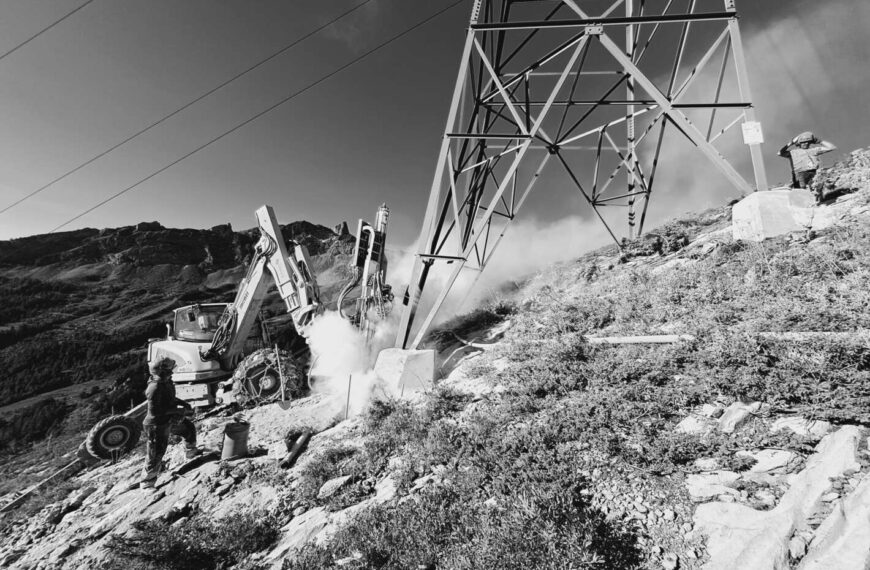 Ligne 220 kV Swissgrid au Sanetsch